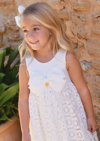 Angel's Face Corella Lace Dress Snowdrop