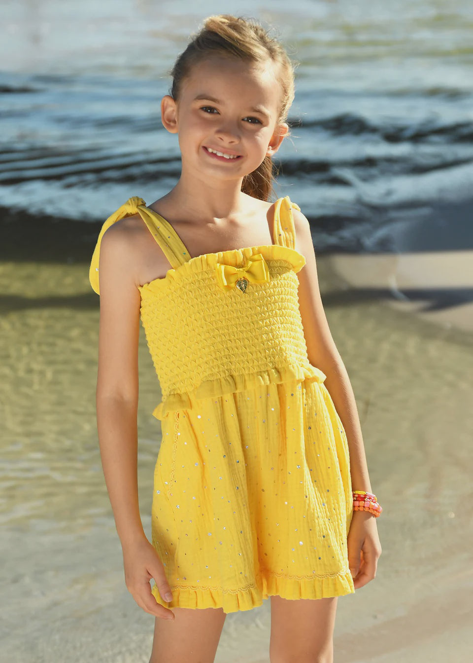 Angel’s Face  Bali Sparkle Playsuit Dandelion