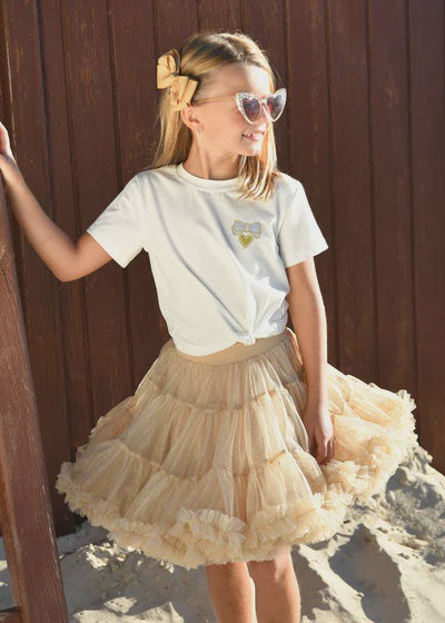 Angel’s Face Amelia Wings Printed Tee Snowdrop
