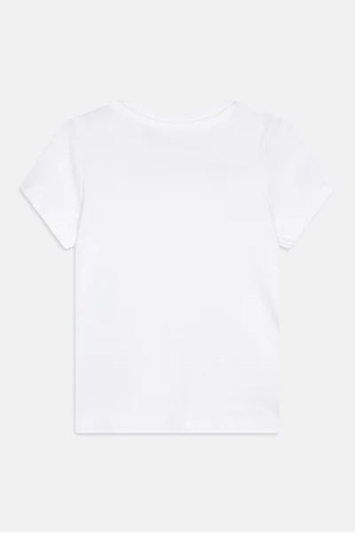Guess t shirt print pure white