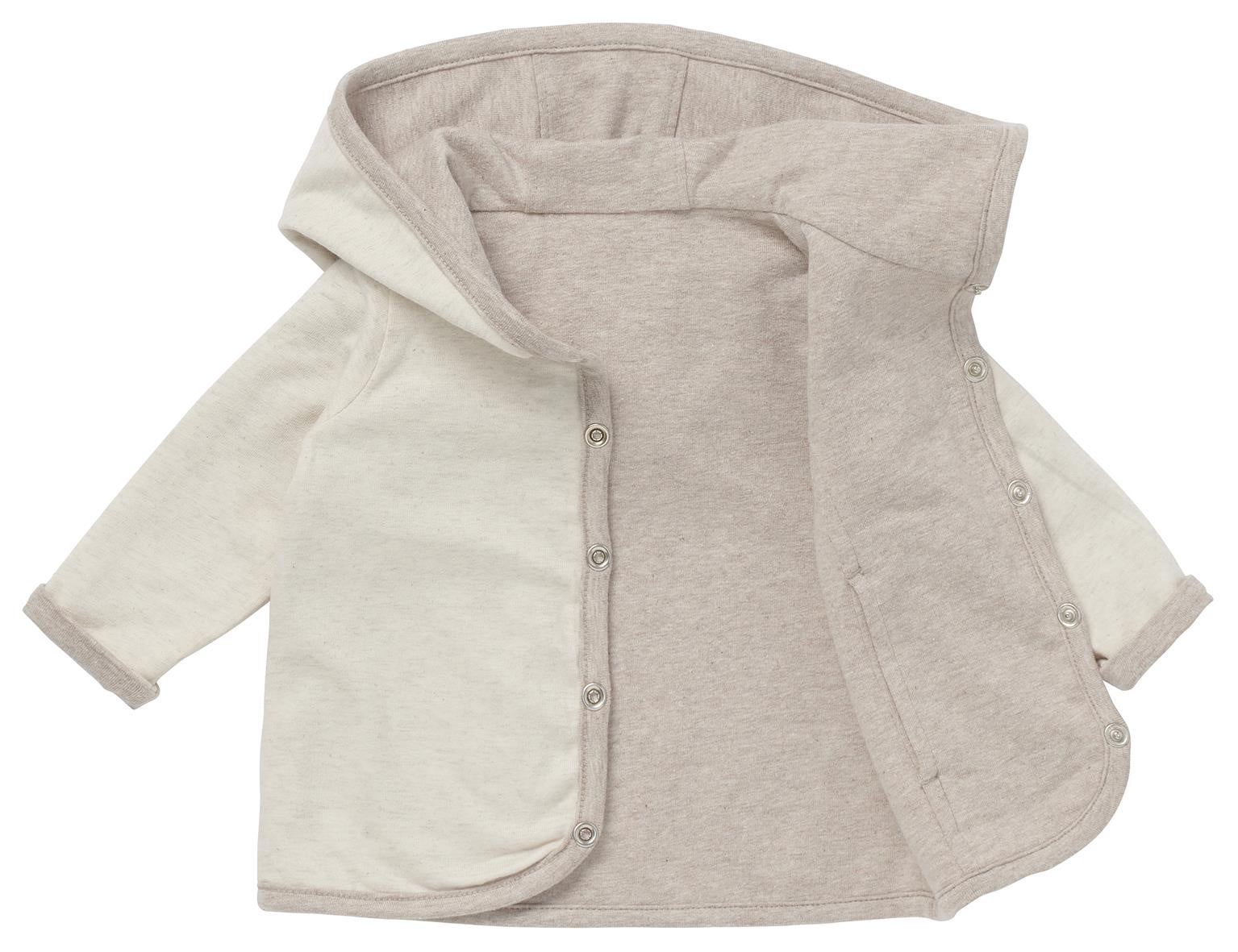 Noppies vest bonny reversible taupe melange