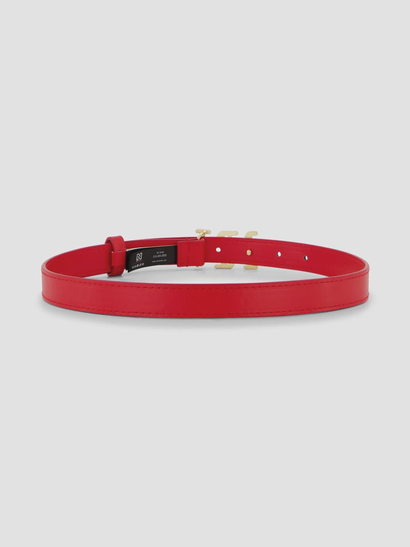 Nik & Nik Riem van imitatieleer rood