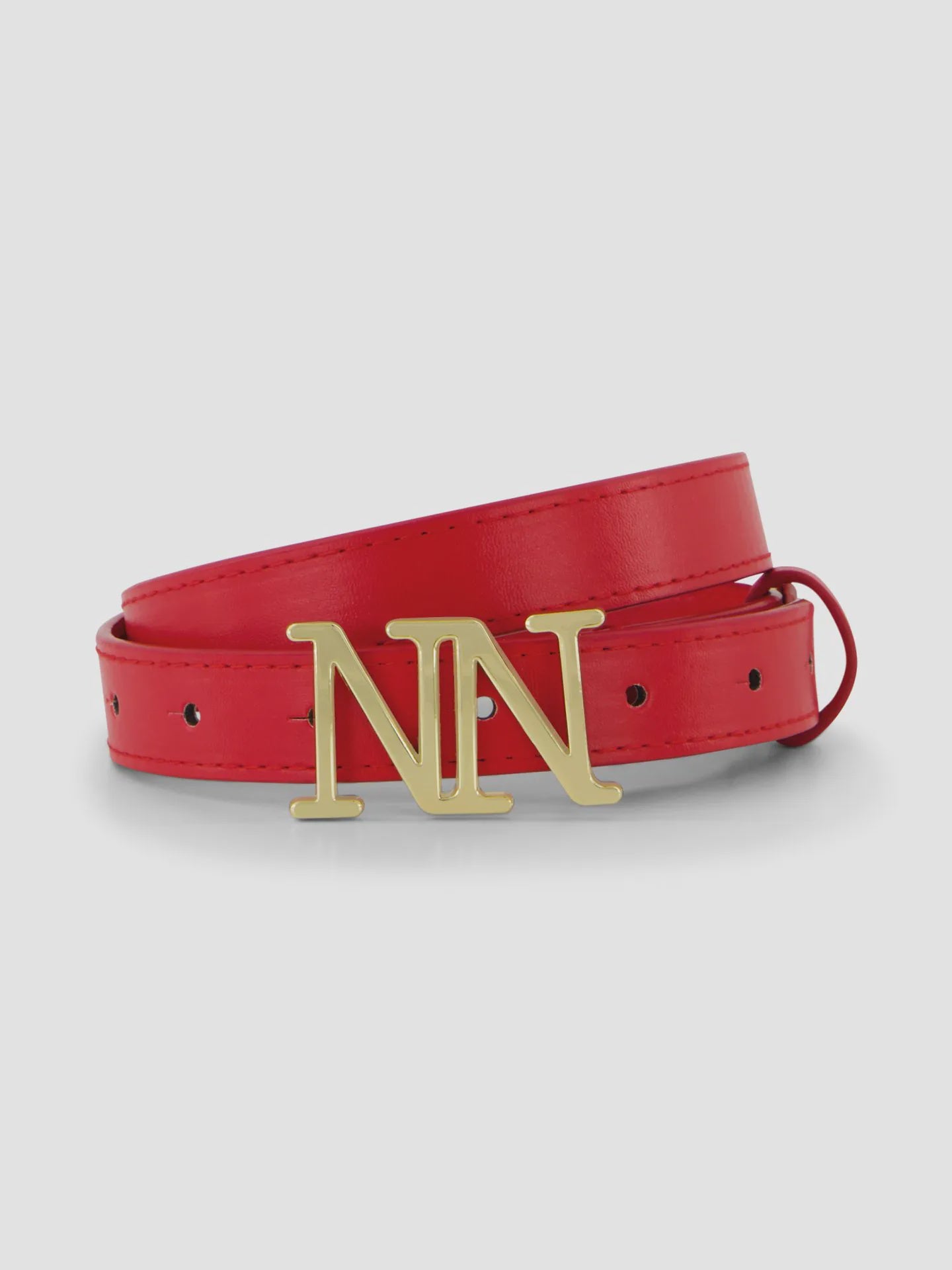 Nik & Nik Riem van imitatieleer rood