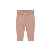 Dirkje meisjes baby bio broek oudroze strikjes