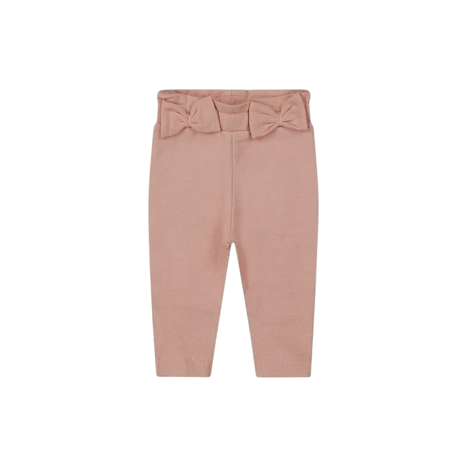 Dirkje meisjes baby bio broek oudroze strikjes