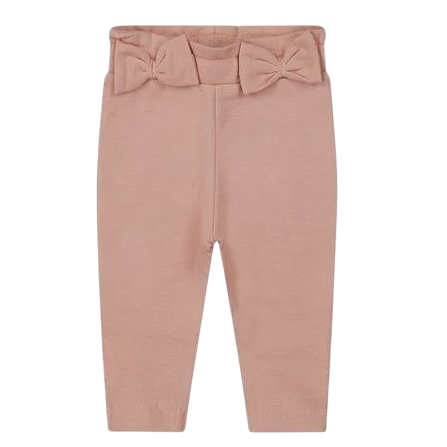 Dirkje meisjes baby bio broek oudroze strikjes
