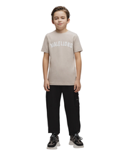 Malelions Junior Paint T-Shirt  Taupe