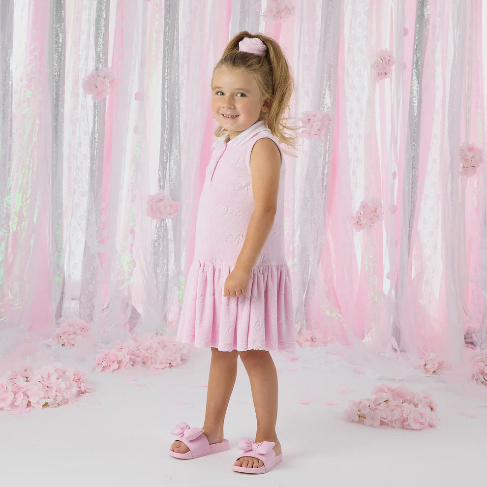 A'dee Pink Bowty Sliders