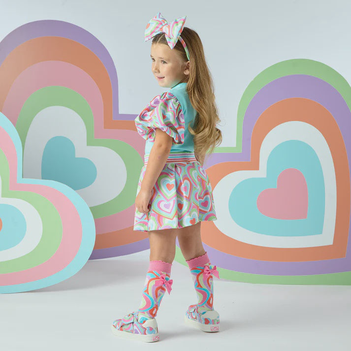 A'dee Pink Elena Knee High Socks