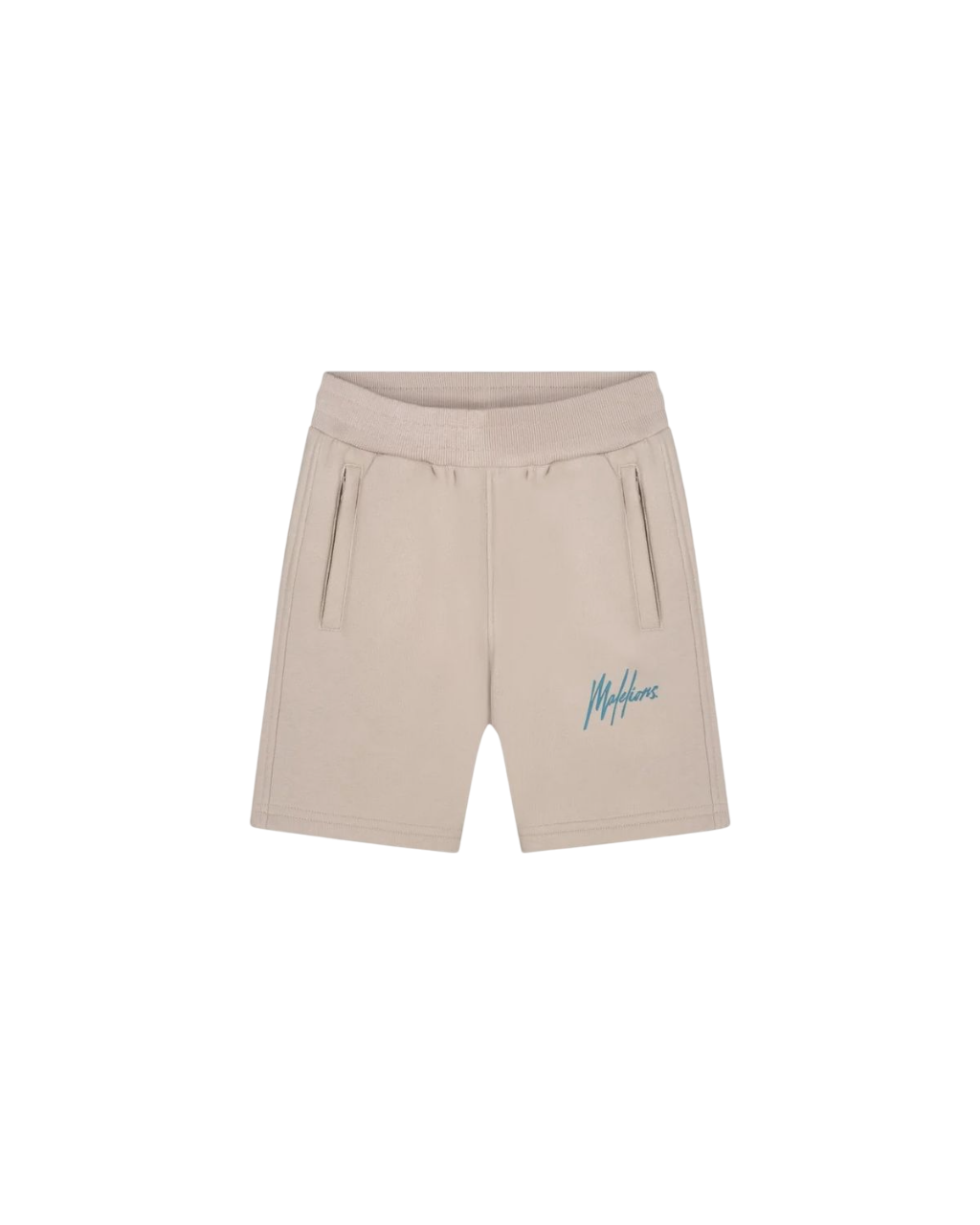 Malelions Junior Striped Signature Shorts  Taupe