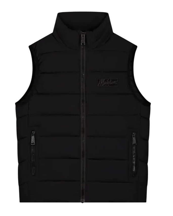Malelions Junior Nylon Padded Vest Black