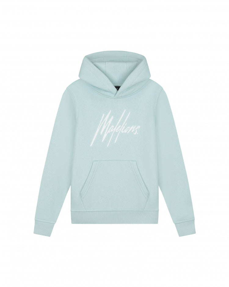 Malelions Junior Striped Signature Hoodie
