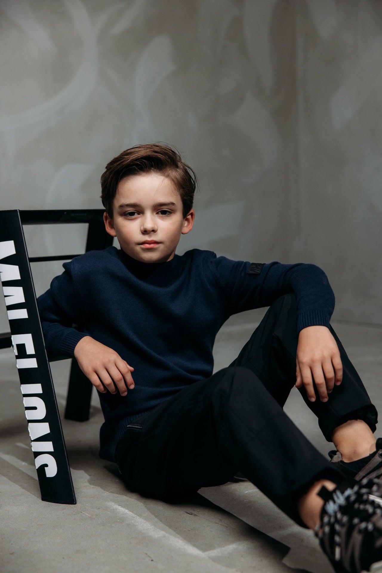 Malelions Junior Gebreide Trui | Marine