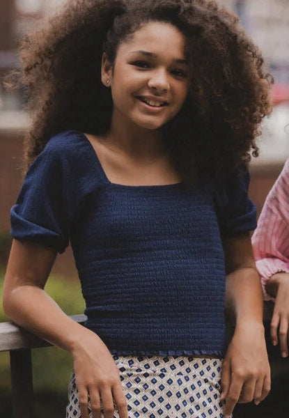 LOOXS 10sixteen Navy top met smock