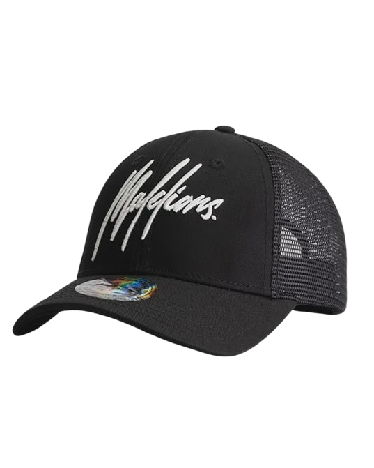 Malelions Junior Signature Cap | Black/White
