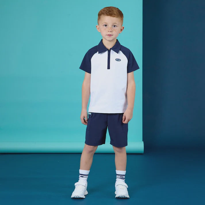 Mitch & Son Navy Hamish Shorts