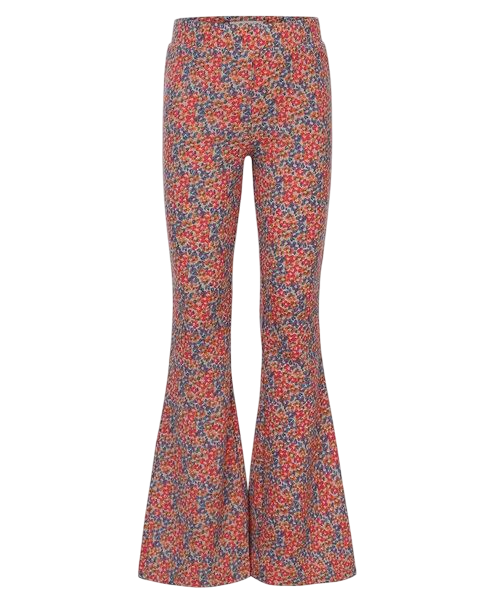 LOOXS Little Flared krinkel pants Summerflowers