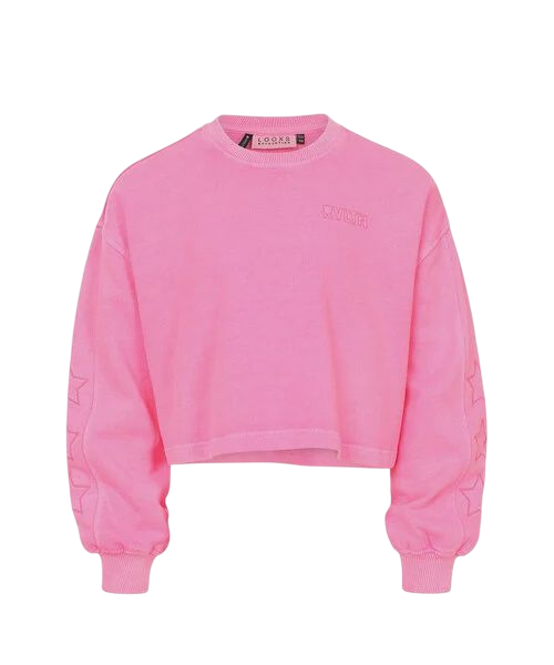 LOOXS 10sixteen Cropped sweater Neon Pink
