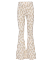 LOOXS Little Jaquard Flared pants Offwhite Flowerfield