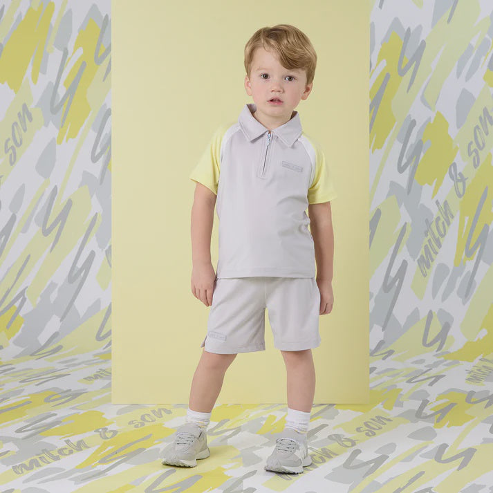 Mitch & Son Grey Gunner Shorts Set