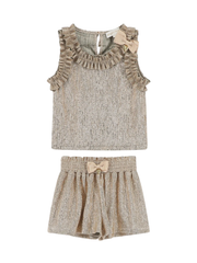 Angel’s Face Fortunate Top and Shorts Set Gold