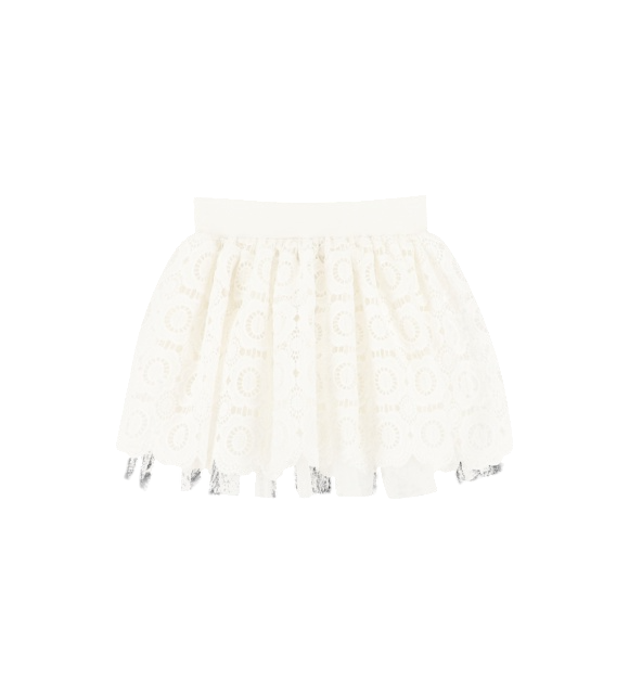 Angels face Blossom Lace Skirt Snowdrop