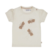 Dirkje meisjes T-shirt off white bijtjes