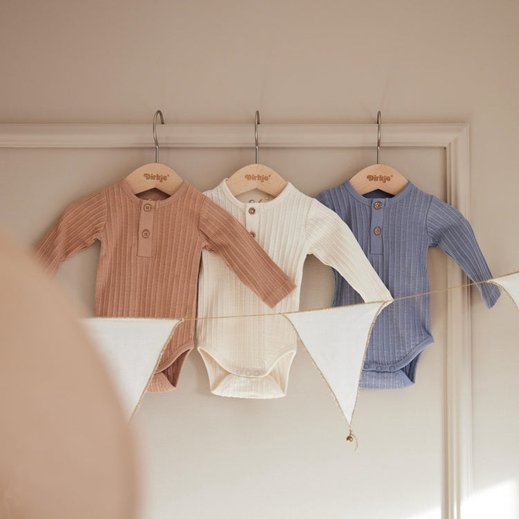 Dirkje 3-pack lange mouwen rompers
