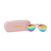 Angels Face KATRINA SUNGLASSES PINK WITH RAINBOW