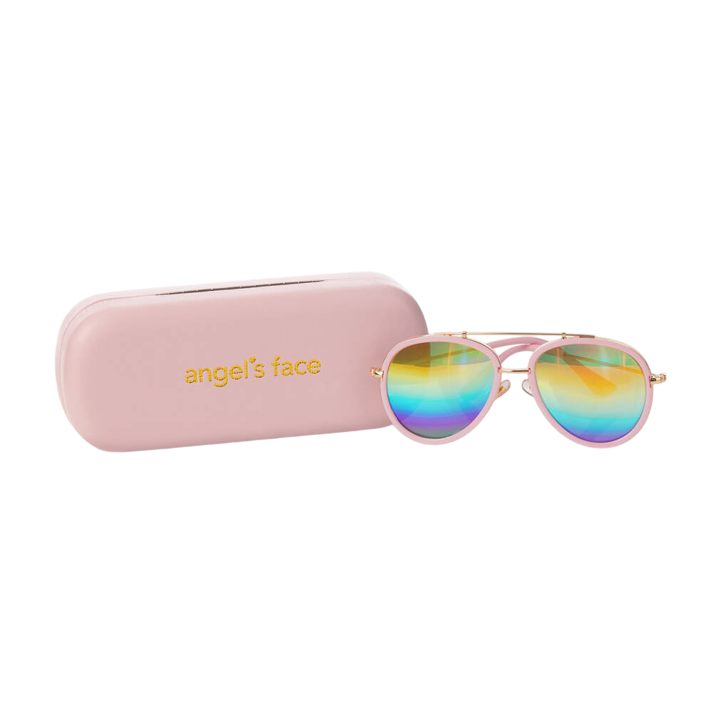 Angels Face KATRINA SUNGLASSES PINK WITH RAINBOW