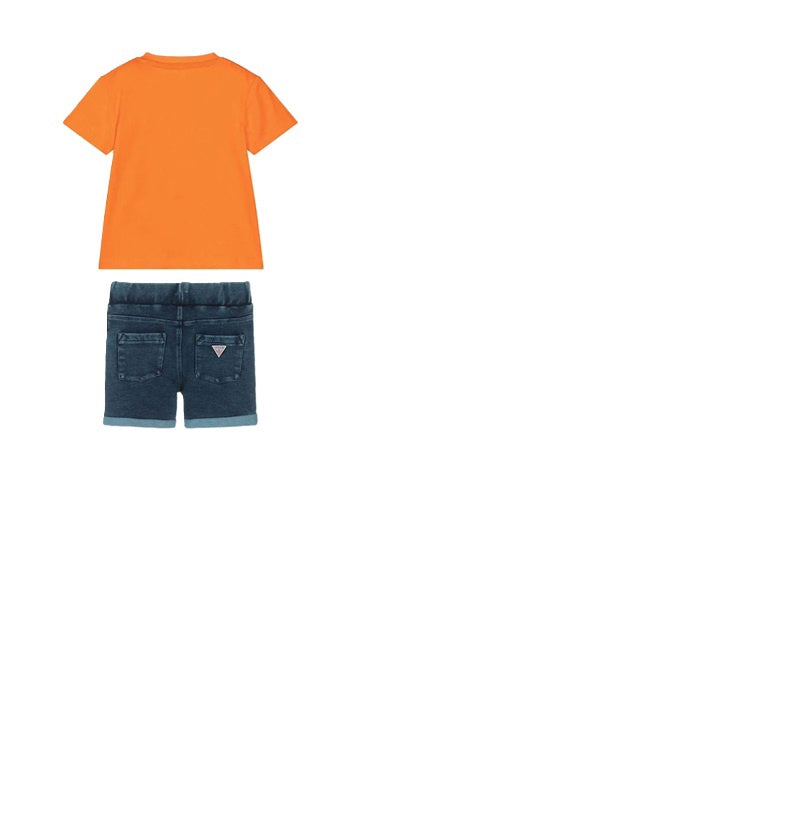 Guess set baby jongens oranje