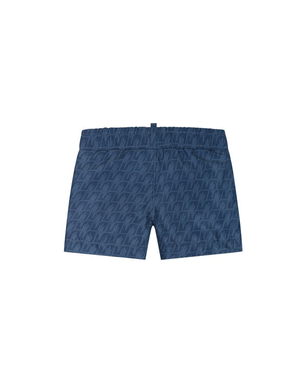 Malelions Baby Monogram Swim Shorts navy