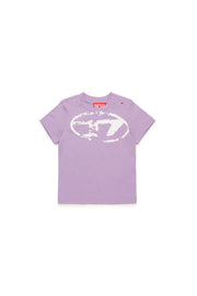Diesel T-shirt with distressed Oval D logo