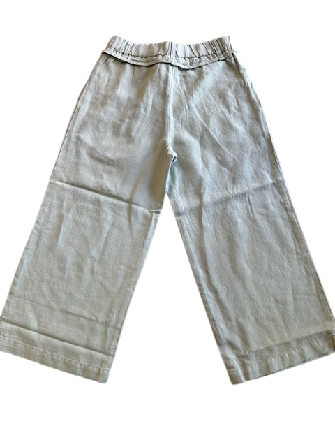 Guess Linen Blend Pants Green
