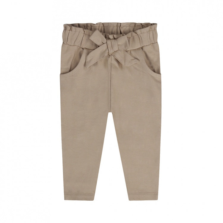 Dirkje meisjes joggingbroek bruin strikje