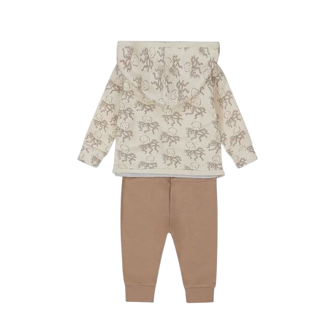 Dirkje jongens baby set T-shirt vest broek lichtblauw bruin Dirkje jongens baby set T-shirt vest broek lichtblauw bruin