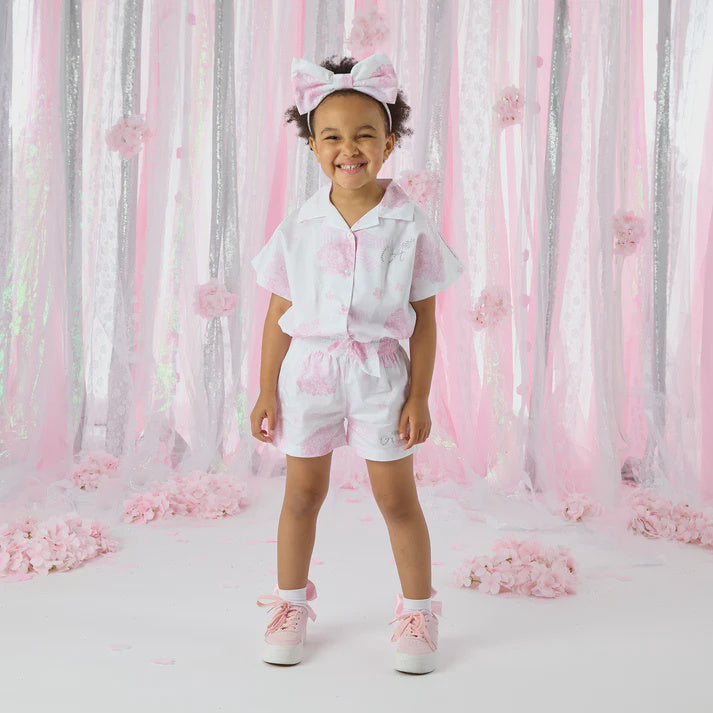 A'dee White Caroline Shorts Set