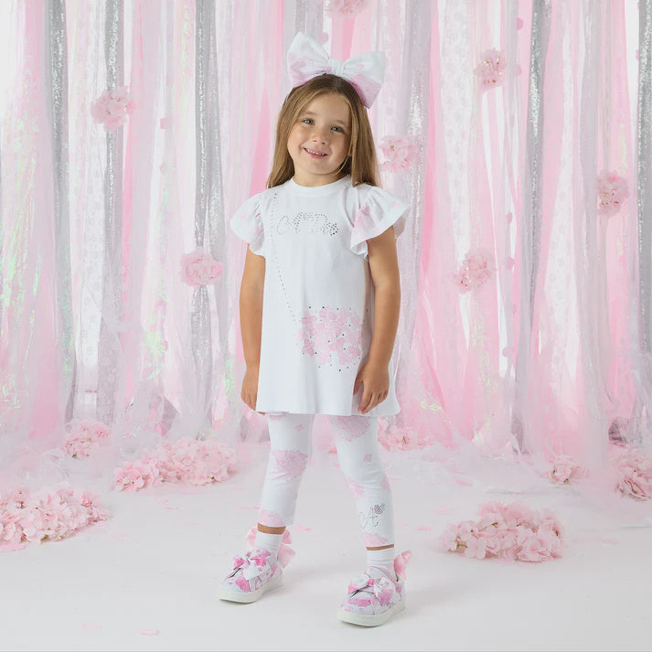 A'dee White Clara Legging Set
