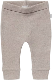 Noppies baby broek Naura met katoen taupe melange