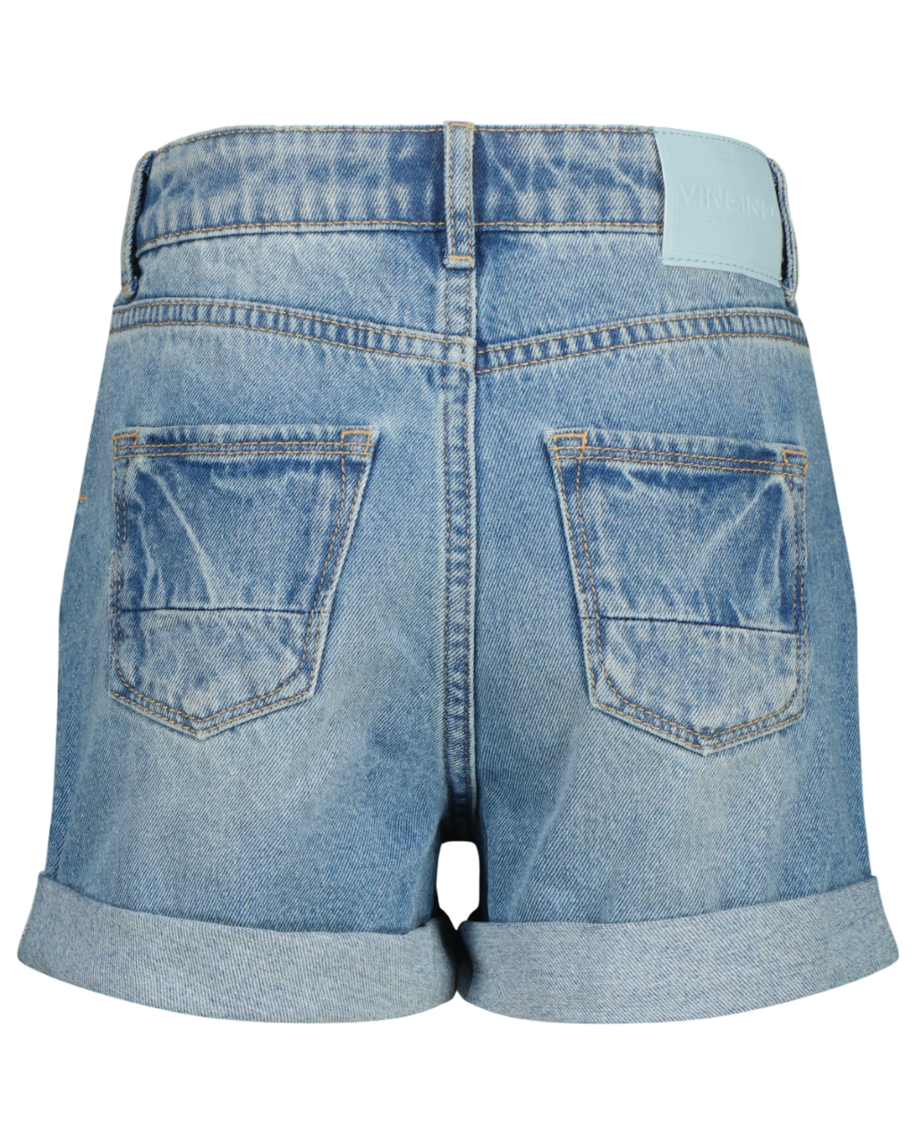 Vingino Regular Jeans 'Dewi' in Blauw Denim korte broek