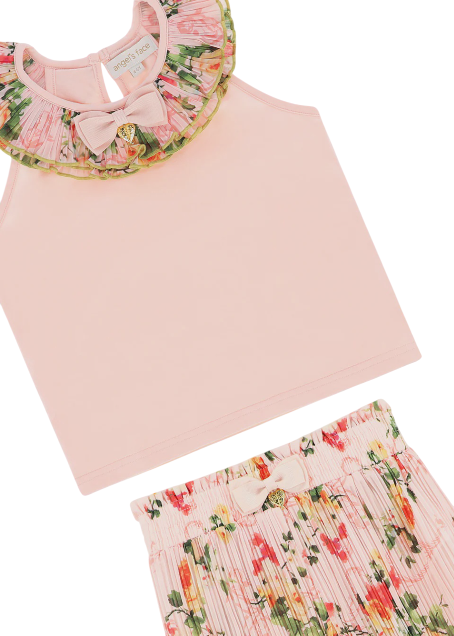 Angel’s Face Lucile Primrose Top & Shorts Set Pale Pink