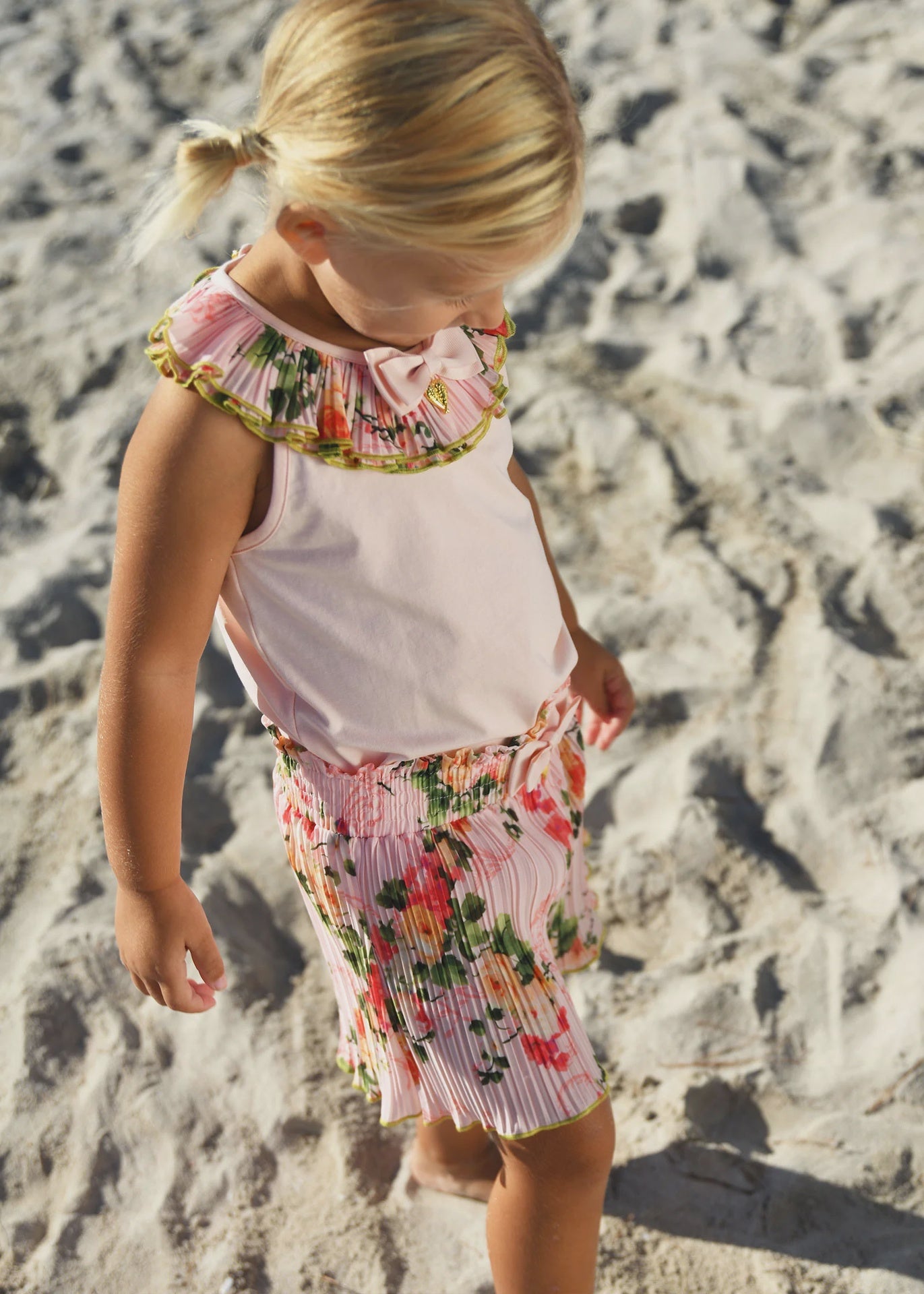 Angel’s Face Lucile Primrose Top & Shorts Set Pale Pink