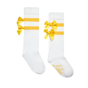 A'dee White Dawn Knee High Socks