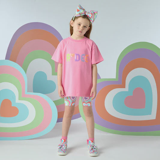 A'dee Pink Ellie Cycling Shorts Set