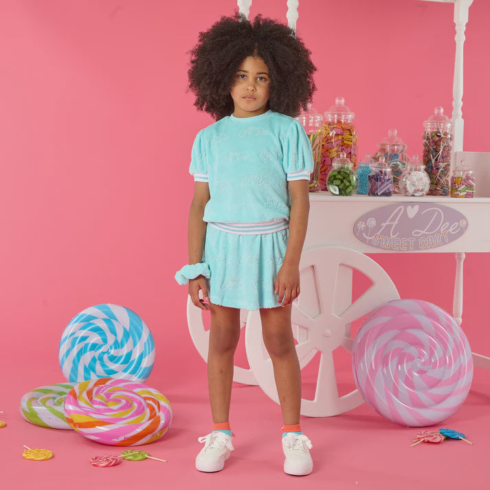A'dee Turquoise Terrie Skirt Set