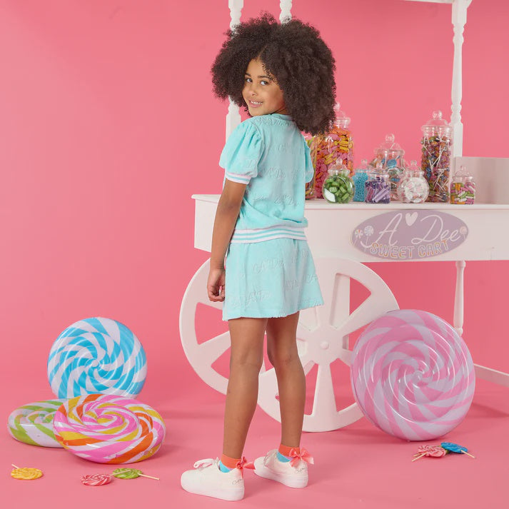 A'dee Turquoise Terrie Skirt Set
