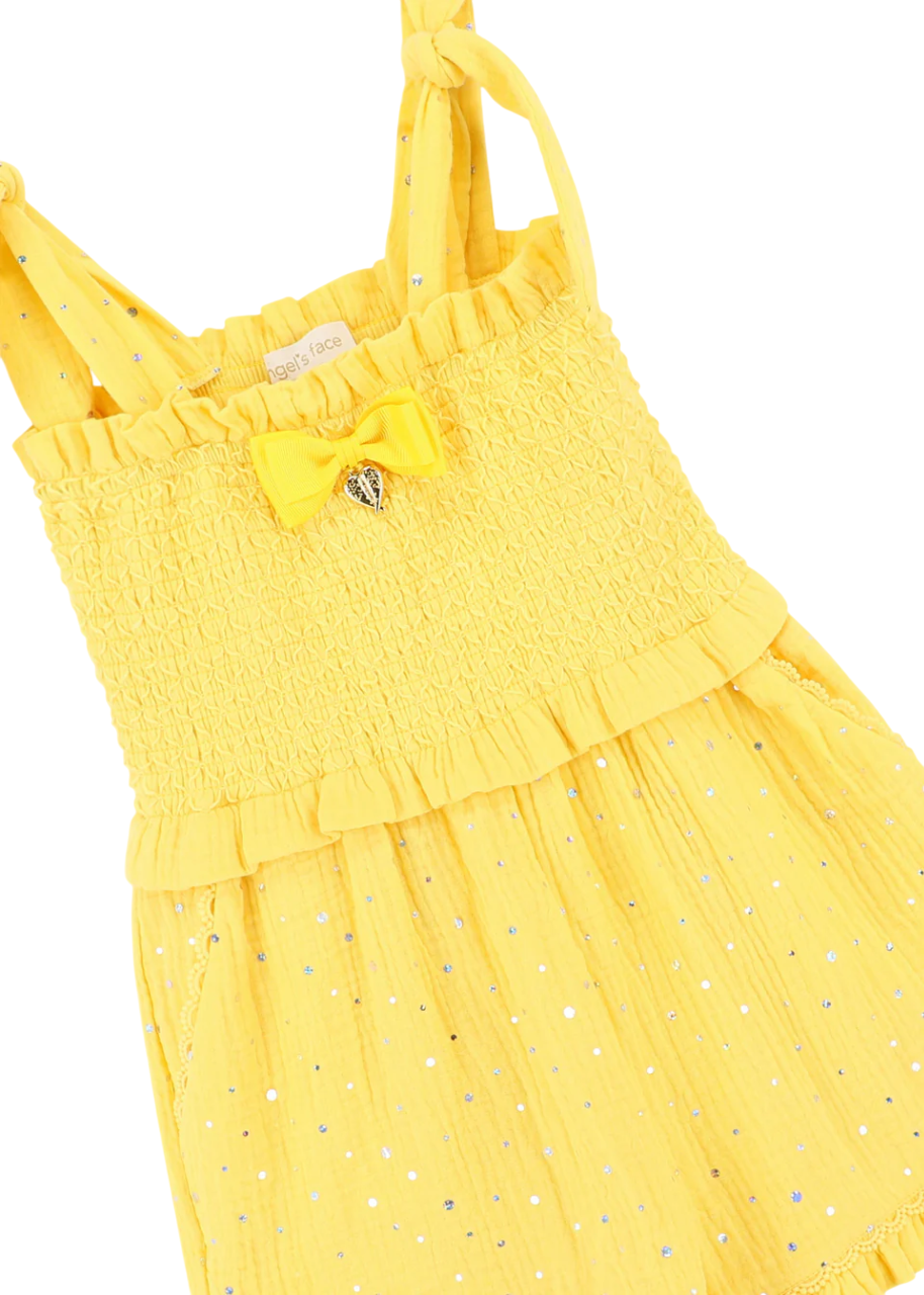 Angel’s Face  Bali Sparkle Playsuit Dandelion