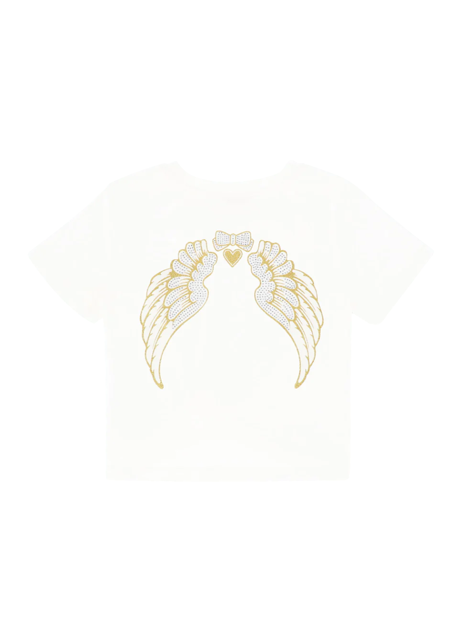 Angel’s Face Amelia Wings Printed Tee Snowdrop