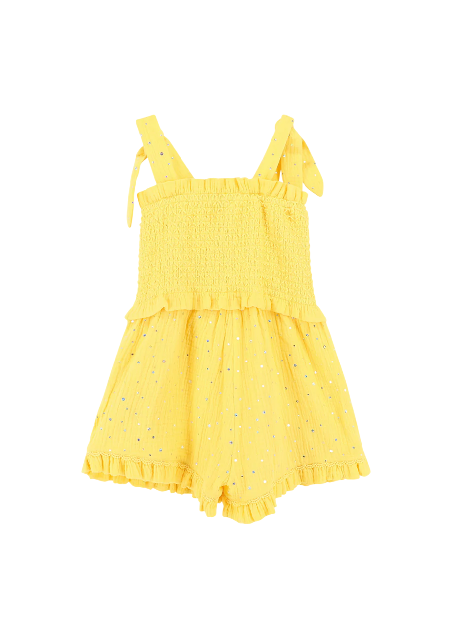 Angel’s Face  Bali Sparkle Playsuit Dandelion