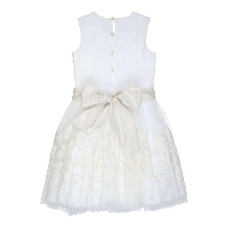 Gymp Dress Ella Off Withe/Gold
